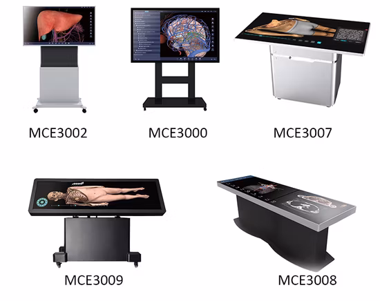 Table d'anatomie 3D Système de table d'anatomie virtuelle humaine numérique HD